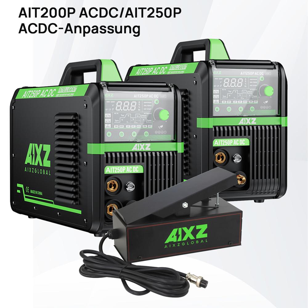 AIXZ TIG Welding Foot Pedal Amp Control Pedal for AIT200P/AIT250P AC DC Welder Machines Five-core Plug 3M Control Cable