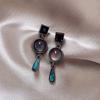 Vintage Pearl and Tigers Eye Resin Clip On Earrings for Women No Piercing Needed Elegant Retro Jewelry