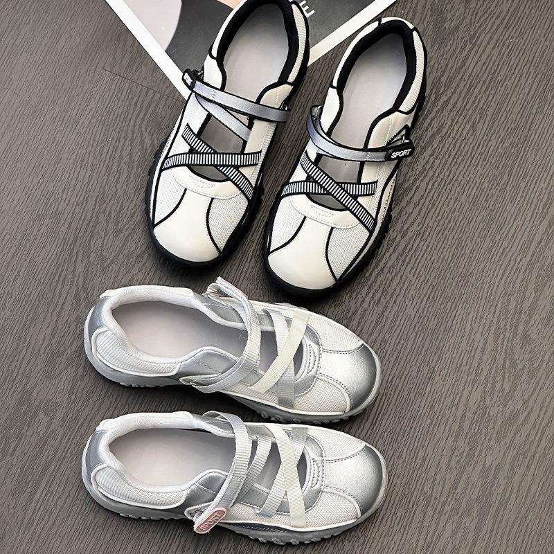 Outdoor hiking shoes women's summer thin thick-soled heightening creek shoes lightweight and breathable casual sports dad shoes