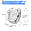 Ring Watch Women's Simple Stylish Square Stainless Steel Finger Ring Free Size Quartz Fashion Accessory - Birthday Christmas Valentine's Day Gift