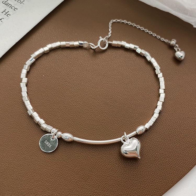 Pulsera de amor plateada de verano para mujeres y niñas - Nuevo diseño de nicho 2022