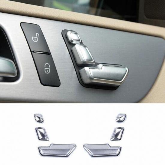 Для Mercedes-Benz GLK 2009-2015 ABS Серебристая Декоративная Накладка Регулировки Электросиденья