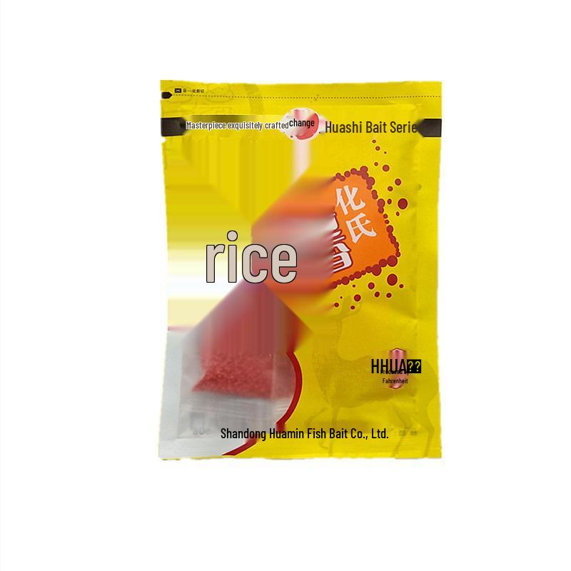 Huashi Musk Rice Fishing Bait 100g for Reservoirs: Ideal for Crucian Carp, Grass Carp, and Bream - 100 Bags.
