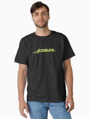 Afterlife Neon Sign Classic TShirt 2026 Summer Mens Womens Luxury Fashion Cotton Tshirt Street Wear Y2K Mens Clothse