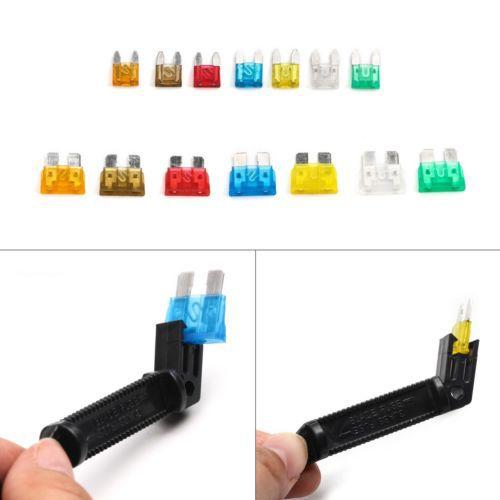 242PCS Automotive Blade Fuse Assortment Box, Mini & Standard Medium Size Car Fuses 5A-30A Vehicle Replacement Fuse Kit
