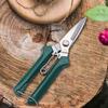 26 Garden Scissors Straight Head Pruning Shears Non-slip Handle Stainless Steel Outils Manuels Household Bonsai Pruing Scissors