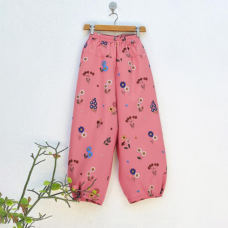 

ZANZEA Женские повседневные брюки свободного кроя с эластичной талией и принтом S