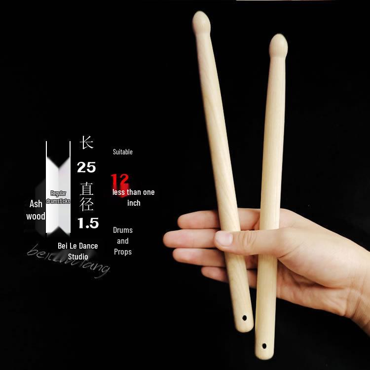 Solid Wood Drumsticks & Mallets for Adults & Kids: Perfect for Waist Drums, Kindergarten Programs, Square Exercises, and Rehearsals
