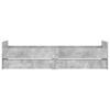 Bed Frame with Drawers Concrete Grey 90x190 cm
