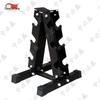 Zhongbisheng Rubber-coated Hexagonal Dumbbell Set with Rack