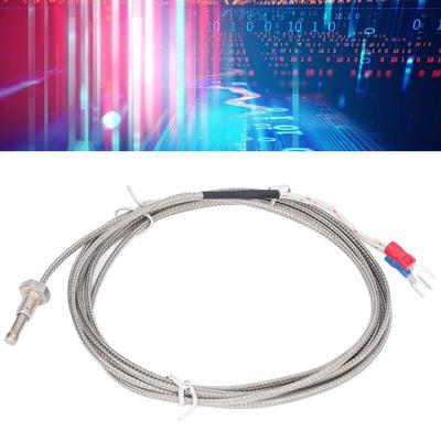 WRNJM6 Temperature Sensor Probe 0-400℃ M6 Thread Thermocouple Sensor Waterproof High Precise Accuracy J Type Thermocouple