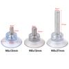 5/10Pcs M6/M8 Screw Rubber Suction Cup Transparent Suckers Turn Nut Glass Table Tops Storage Tool Hooks