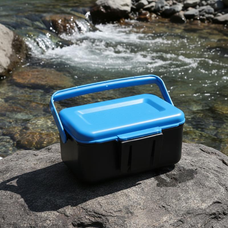 Portable Fishing Lure Box Case Live Lure Bait Hook Earthworm Carrying Case Waist Fishing Tackle Box For Outdoor Fishing Lure Box