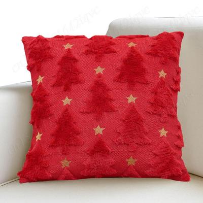 Christmas Tree Cushion Cover Decorative Couch Cushion Case 45x45cm for Couch Sofa Holiday Festivals Winter Home Decor