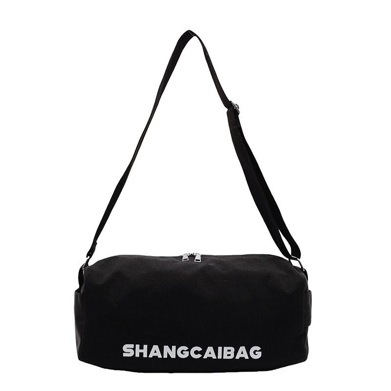 

Canvas bag women s large-capacity leisure sports backpack new messenger bag fashion shoulder bag чёрный