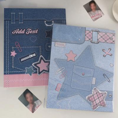 Cubierta para Carpeta de Tarjetas Fotográficas Kpop A4/A5 Álbum de Fotos Kpop Máquina de Encuadernación de Libros Tarjetas de Idols Álbum de Fotos Libro de Colección para Fotografías