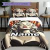 Zestaw 3 poszewek na kołdrę (1*Poszwa na kołdrę + 2*Poszewka na poduszkę, bez rdzenia), Personalizowany zestaw pościeli z wzorem Marilyn Monroe, Prezent do wystroju sypialni