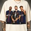T-shirt de Football Champions Hommes et Femmes Vêtements d'Été Mode Col Rond Manches Courtes T-shirt Streetwear