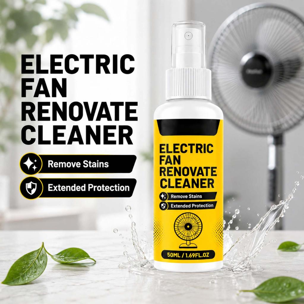Electric Fan Renovate Cleaner 50ml Spray Bottle Removes Stains and Provides Extended Protection for Household Fans and Appliances