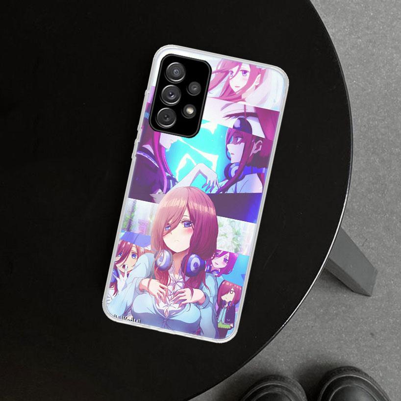 Nakano Miku Anime Phone Case Cover For Samsung Galaxy A12 A22 A32 A52 A72 A02S A51 A50S A31 A20S A10S Note 20 Ultra 10 Plus Gala
