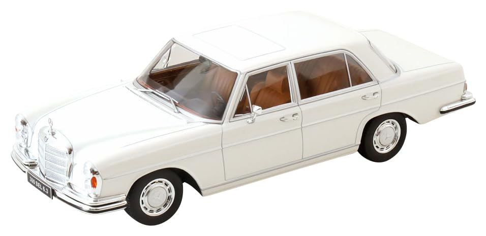 KK Scale Scale Mercedes 300 SEL W109 White Finished Model 1/18 6.3 1967-1972