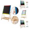 Kid Magnetic Drawing Board With Elevating Wooden Frame For Artistic Play And Education