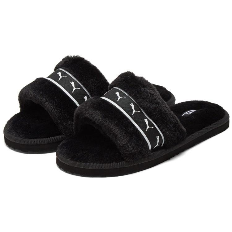 PUMA Fluff Remix Slide 'Black White' Women's 385240-01