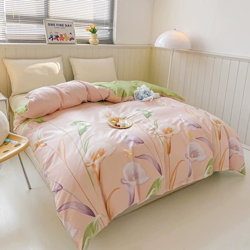 

Cotton Quilt Cover Plus Size Double Comfortable Quilt Cover Cartoon Single Quilt Cover Bedding 150 * 200 single quilt cover