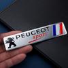 For Peugeot 207 3008 206 208 308 307 407 508 5008  1pcs Aluminum Car Badge Body Side Sticker Fender Trunk Decor Decal Styling