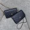 Xiaoxiangfeng Woc Fortune Bag, Diamond Chain, Shoulder Messenger Bag, Leather Small Square Bag, Women's Change Envelope, Mobile Phone Bag.