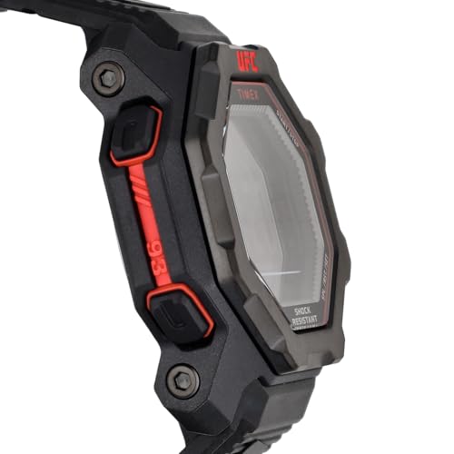 TIMEX UFC Knockout Digital Quartz Watch, 10 ATM Water Resistant, Acrylic, 49.5mm, Men's, TW2V88100, Black [Parallel Import]