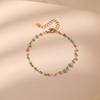 K Gold Plated Crystal Beaded Ethnic Bracelet For Women