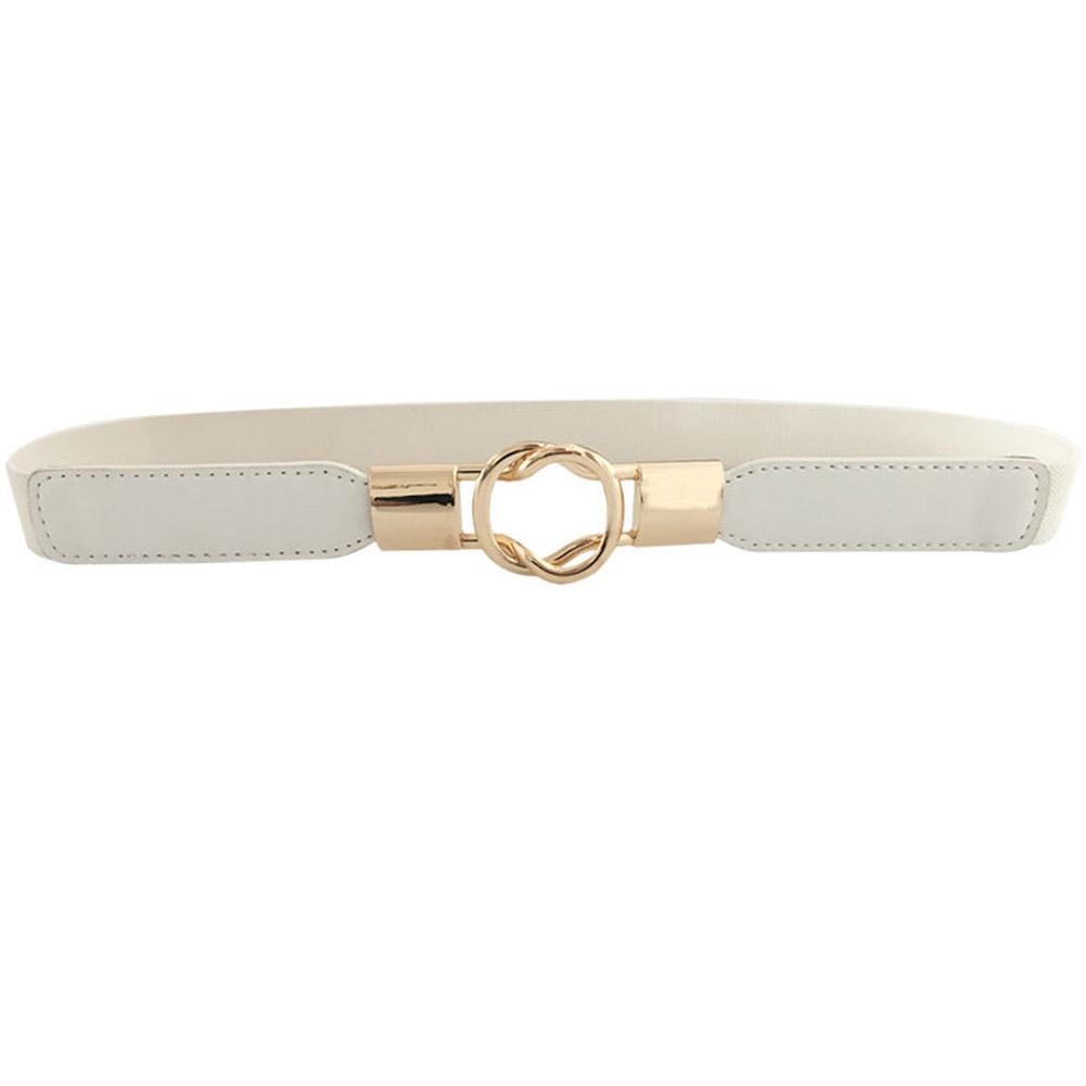 Fashion All-match Elastic Narrow Belt with Buckle