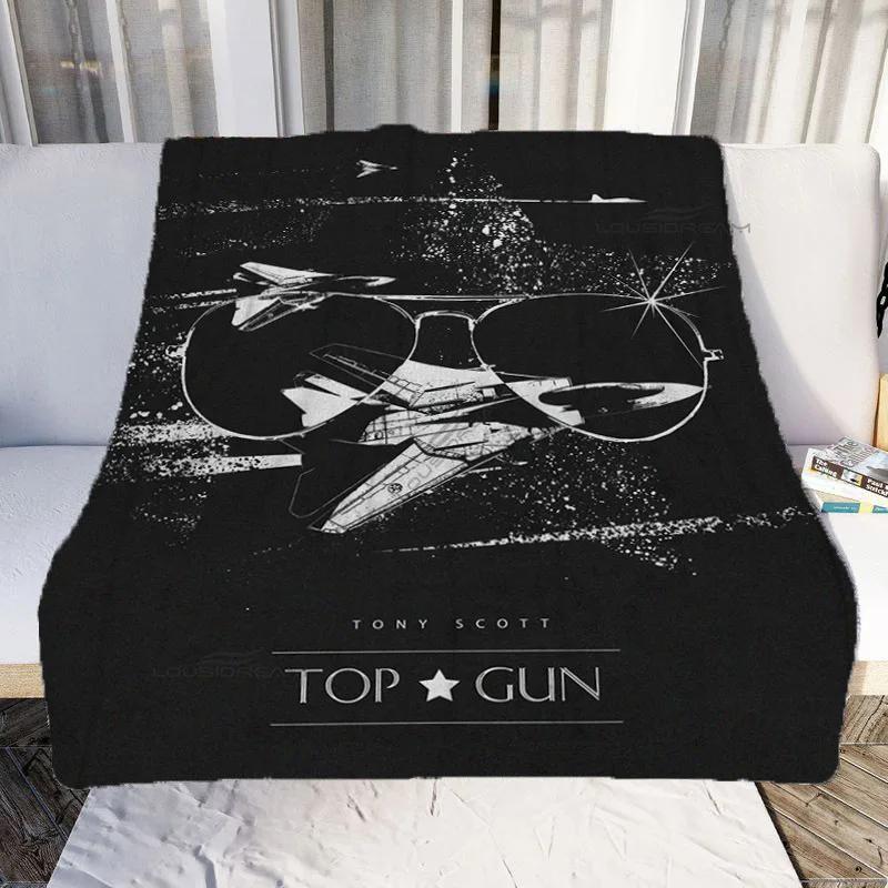 Fighter Aircraft Top Gun Patterns Blanket Fashion Flannel Blanket Cosy Lazy Couch Cover Blanket Super Soft Sheet Mattresses