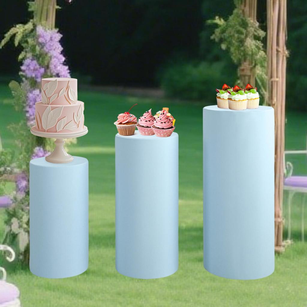 Sockel Ständer Säule Abdeckung Zylinder Dessertständer Abdeckung Partyzubehör Zylinder Sockel für Thanksgiving Hochzeitsdekoration