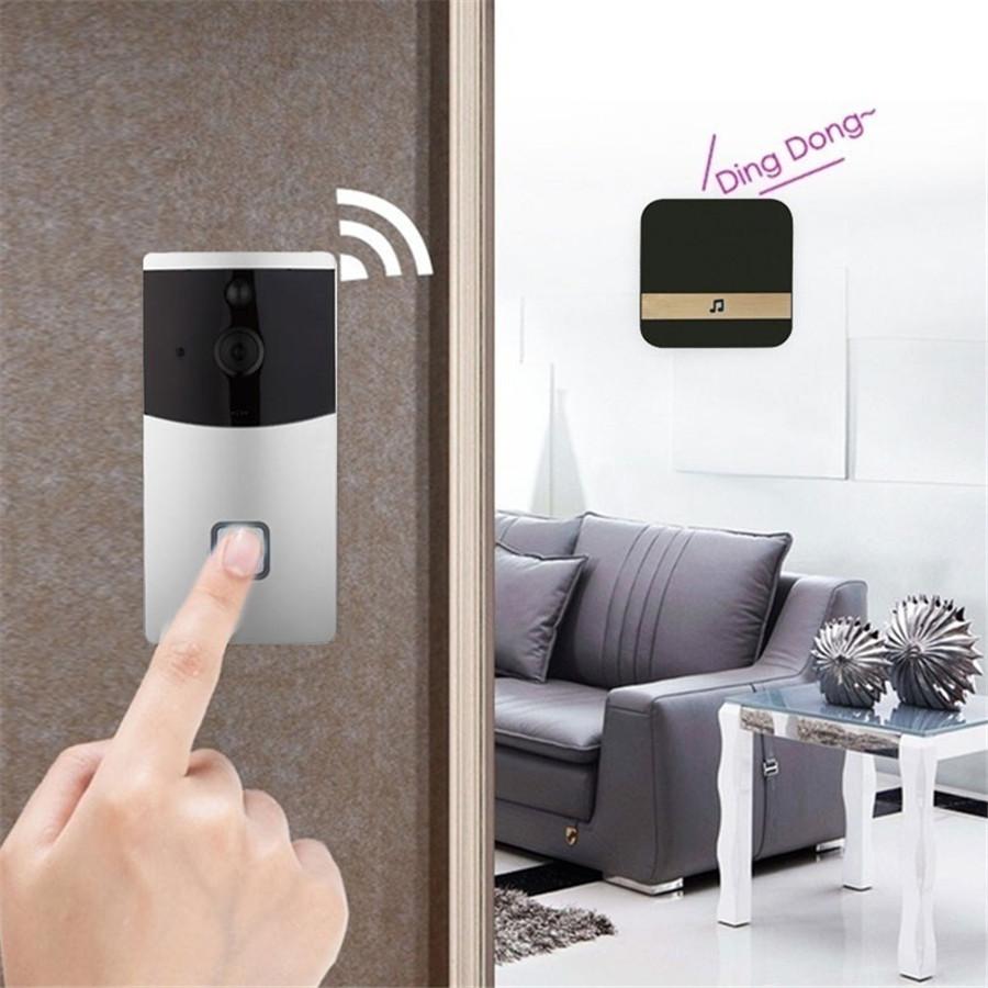 Visual Doorbell Receiver For Smart Wireless Video Doorbell Plug-In Chime EU Plug