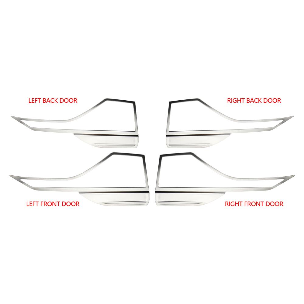 

Накладка на дверной аудиодинамик из нержавеющей стали для Volkswagen VW T-cross Tcross 2018-2023, рамка стерео громкоговорителя, внутренние автомобильные аксессуары sliver