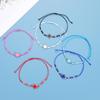 Multicolor Beaded Cross Bracelet Set Alloy Woven Handmade Fashion Accessory Men Women
