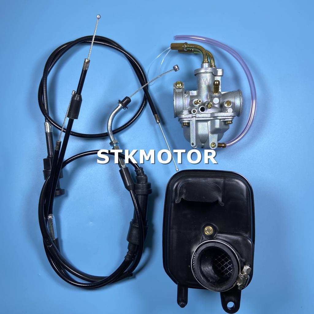 50CC Carburetor Carby With Air Filter Throttle Cable Choke Cable for Yamaha PeeWee PW50 PW 50 PY50 YZinger 50 YZINGER BIKE