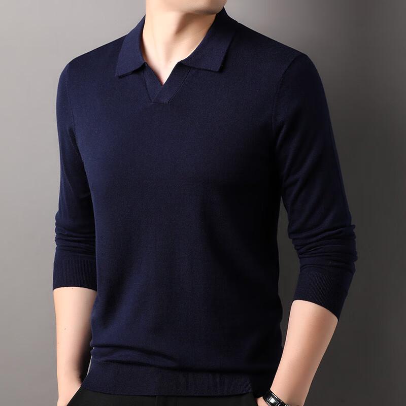 Hengyuanxiang Men's Silk Blend Turtleneck Pullover Sweater