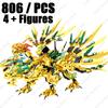 New Ninja Legendary Lloyd Golden Ultra Dragon Building Blocks Classic Anime Figure Kai Jay Zane Model Bricks Toys Set Kids Gifts