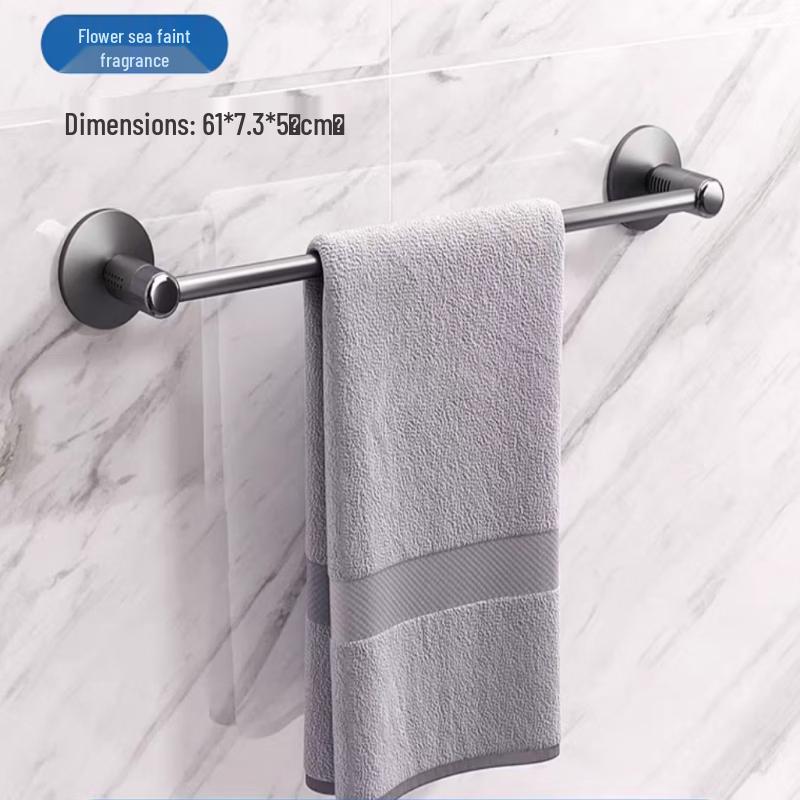 

cmaos Grey Bathroom Shelf with Fragrance Towel Rack