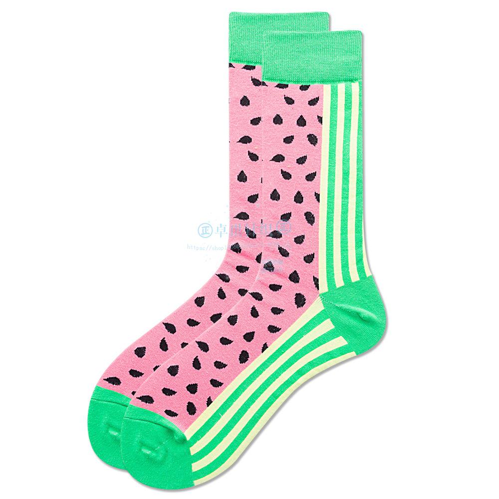 New INS beer corn men's and women's socks watermelon  dog sushi tide socks  dog socks comfortable breathable socks