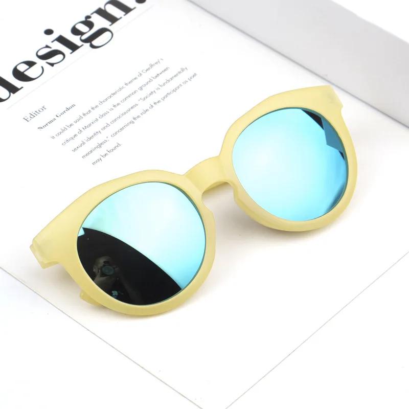 Kids Sunglasses Round Frame Candy Color Anti-UV400 Sun Protection for Boys and Girls Fashion Baby Eyewear