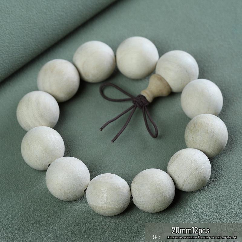 Camphor Wood Buddhist Beads Bracelet - 2.0 Wooden Bead Jewelry with 108 Fragrant Beads for Couples