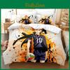 Bedding Set Cartoon Anime Haikyuu 3d Printed Volleyball Boys Duvet Cover Set Single Double Luxury Bed Linen For Kids Teens Gift