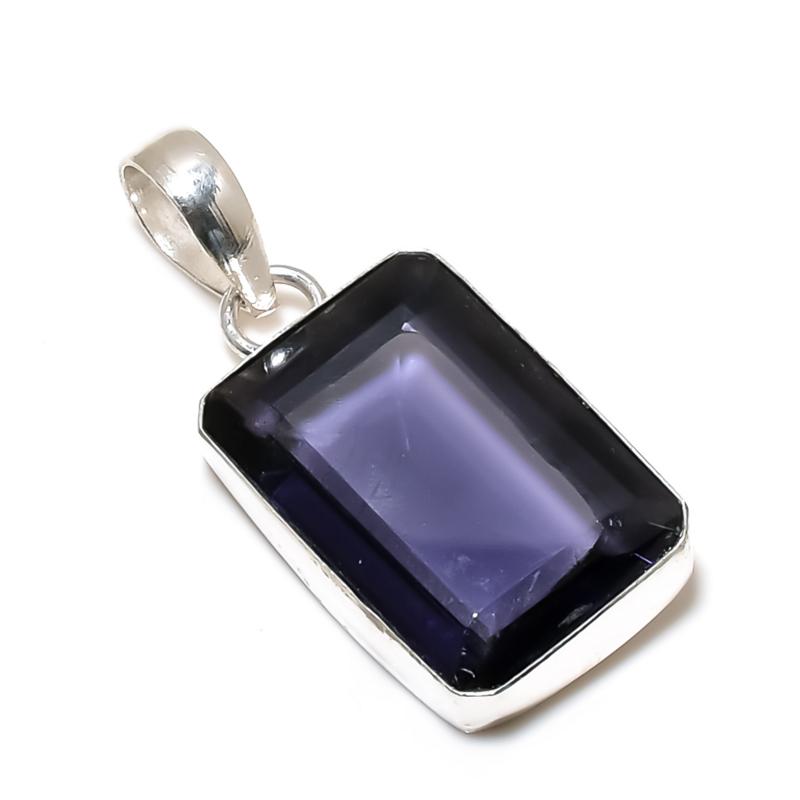 Dainty Amethyst Gemstone Pendant 925 Sterling Silver- Handmade Design, Everyday Wear Jewelry, Unique Amethyst Pendant Gift For WIfe