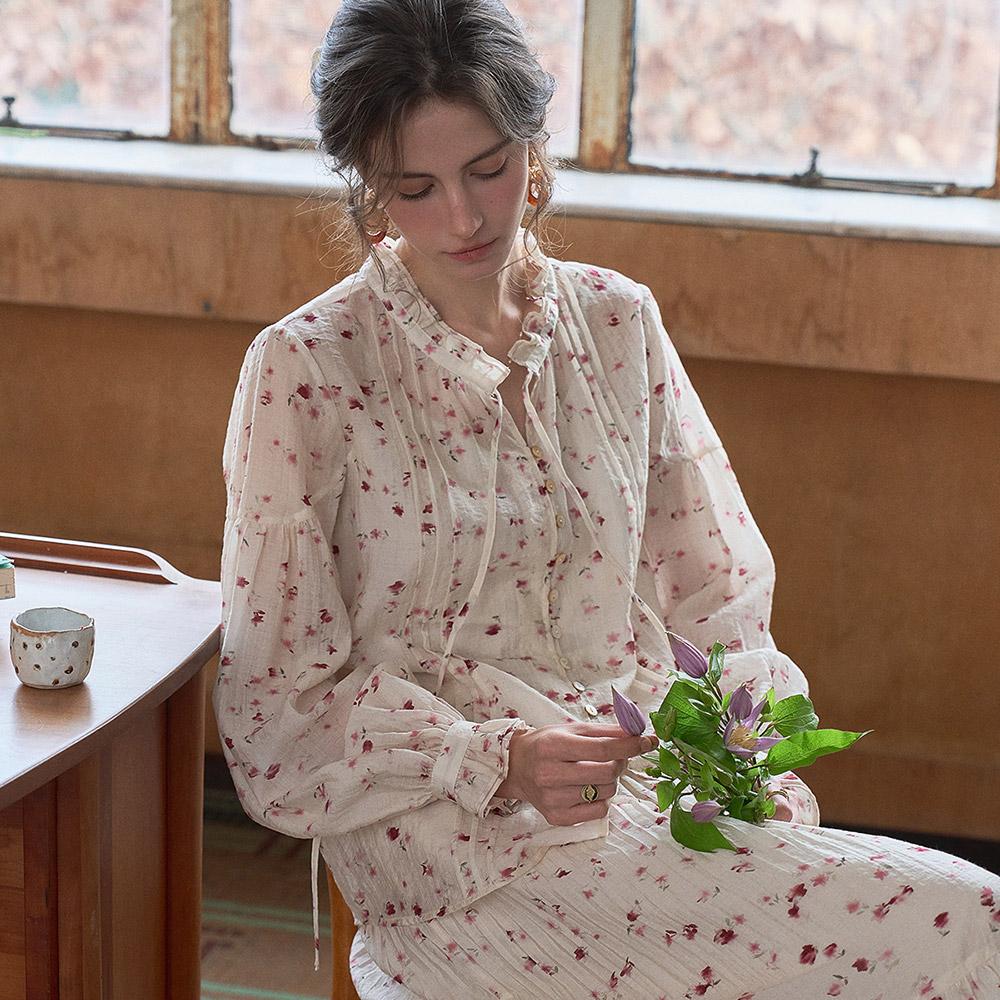 Simpeulleteulo Sr_Wind Floral Blouse
