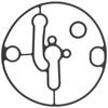 Carburetor Float Chamber Gasket B& 698781 M153278