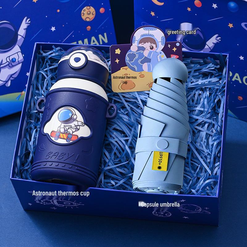 Children's Day Astronaut Stationery Gift Box for 10-Year-Old Boys - Surprise Birthday & Back-to-School Gift
